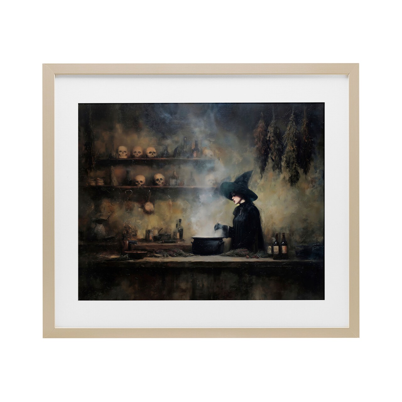 Stupell Industries Witch's Cauldron Brew Framed Print Under Glass, design by Arlington Prints